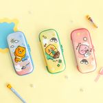 Kakao Friends EVA Pencil Case | Embossed 3D Character | 180° Large Capacity (30 Pens) | Shockproof Pouch | Designed in Korea